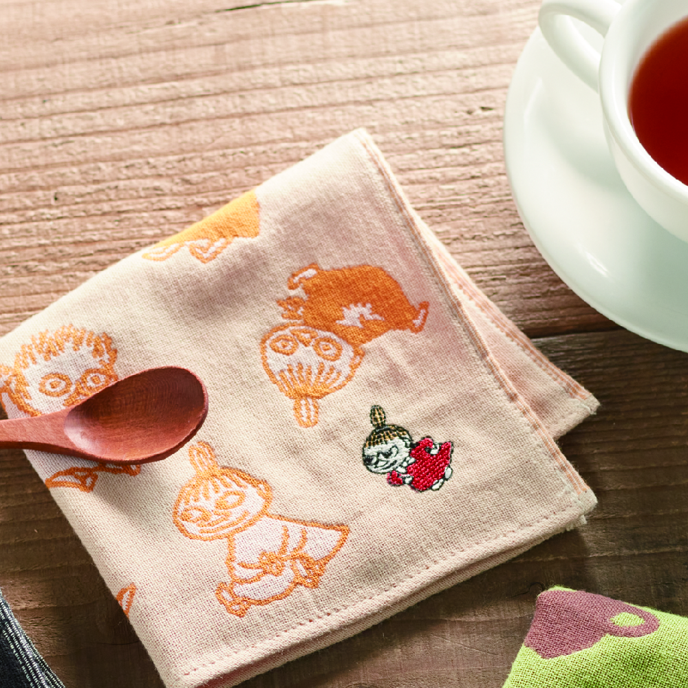 ムーミン三重ガーゼハンカチ